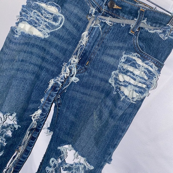 Customized Blue Ripped Jeans 👖 - Picture 3 of 9